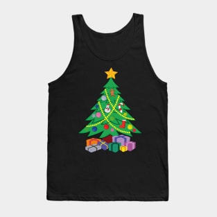 Christmas Tree cartoon ideas design Tank Top